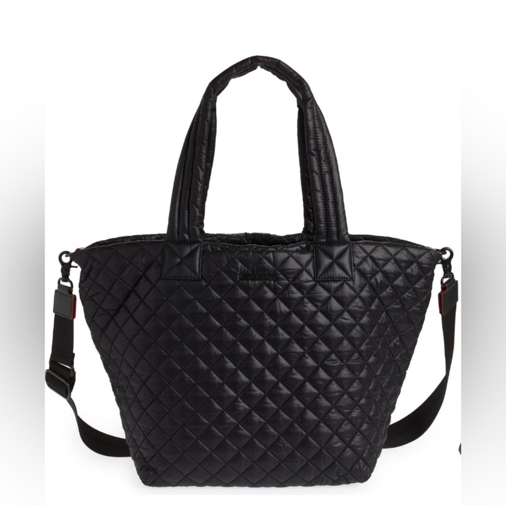 MZ WALLACE Deluxe Black Retro Tote Medium